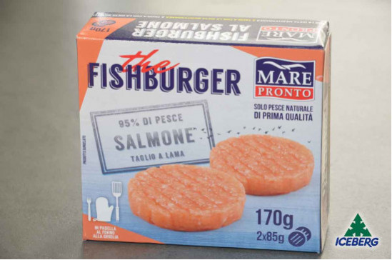 FISHBURGER DI SALMONE              12X170GRSG