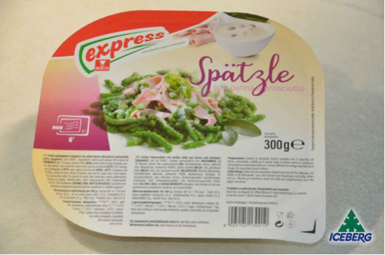 SPAETZLE VERDI PANNA E PROSCIUTTO  6X300GR SG