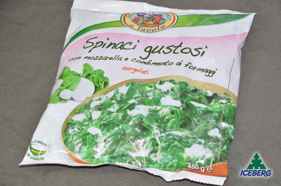 SPINACI GUSTOSI C/MOZZARELLA GIAS 12X450GRSG