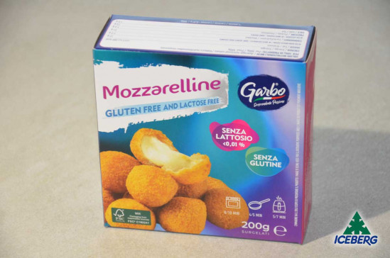 MOZZARELLINE PANATE S/GLUT. S/L 12X200GRSG