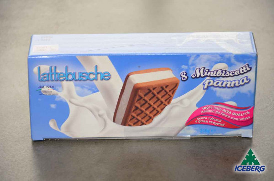 MINIBISCOTTO PANNA LATTEBUSCHE 8PZ 6X240GR SG