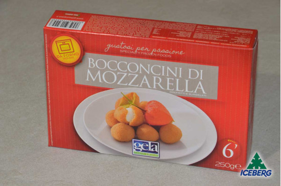 MOZZARELLINE PANATE DA FORNO       16X250GRCG