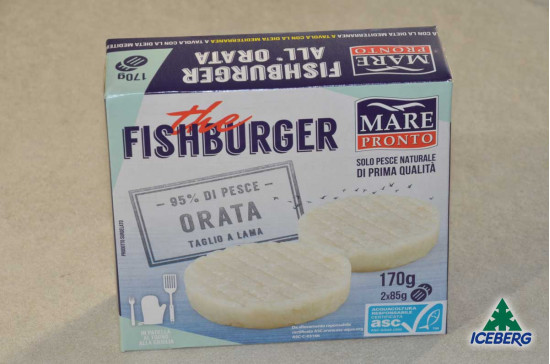 FISHBURGER DI ORATA                12X170GRSG