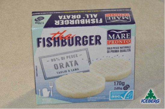 FISHBURGER DI ORATA                12X170GRSG