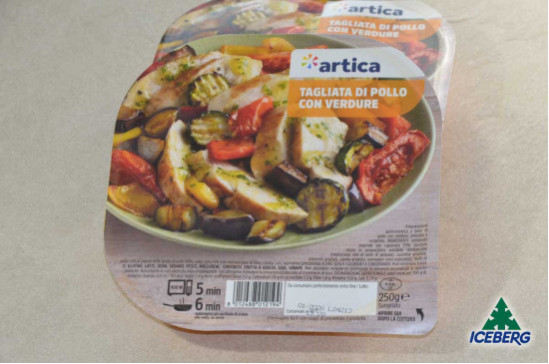 TAGLIATA DI POLLO CON VERDURE     12X250GR SG