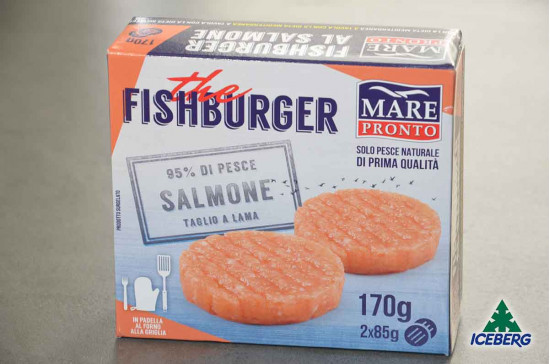 FISHBURGER DI SALMONE 12X170GRSG