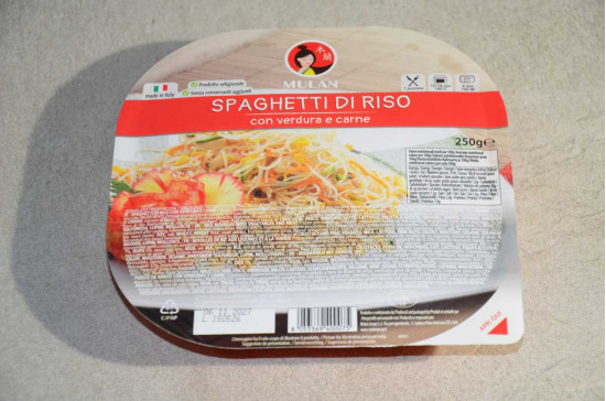 SPAGHETTI DI RISO VERDURA E CARNE 6X250GR SG