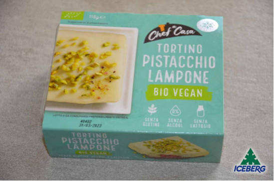 TORTINO PISTACCHIO LAMPONE BIO     8X110GR SG