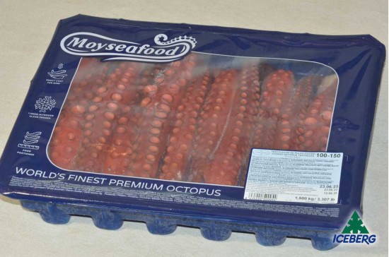 POLPO TENTACOLI COTTI 100/150      4X1,5KG SG