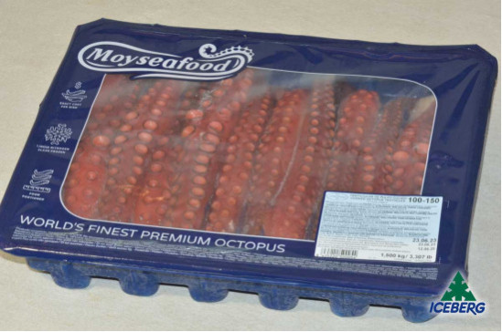 POLPO TENTACOLI COTTI 100/150      4X1,5KG SG