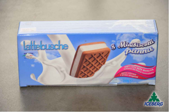 MINIBISCOTTO PANNA LATTEBUSCHE 8PZ 6X240GR SG