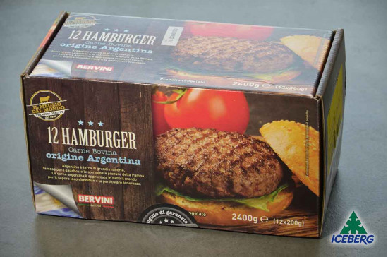 HAMBURGER BOVINO ARGENT. X200GR B. 1X2,4KG CG