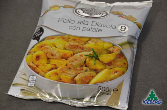 POLLO ALLA DIAVOLA CON PATATE      8X500GR SG